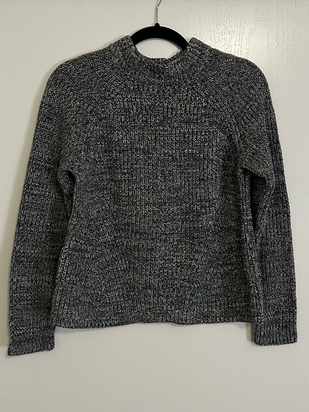 Marine Layer Heather Charcoal Grey Cotton Knit Sweater